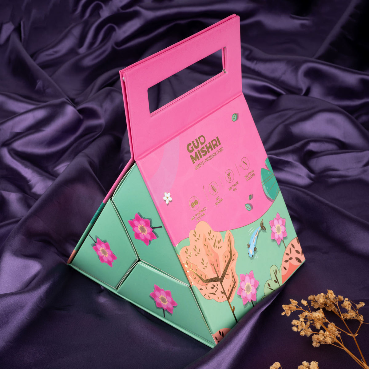 Assorted Dry Fruit Triangular Gift Hamper (DGH-56)