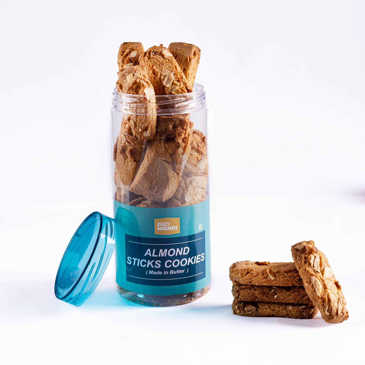 Almond Stick Cookies (200gm) - Gud Mishri