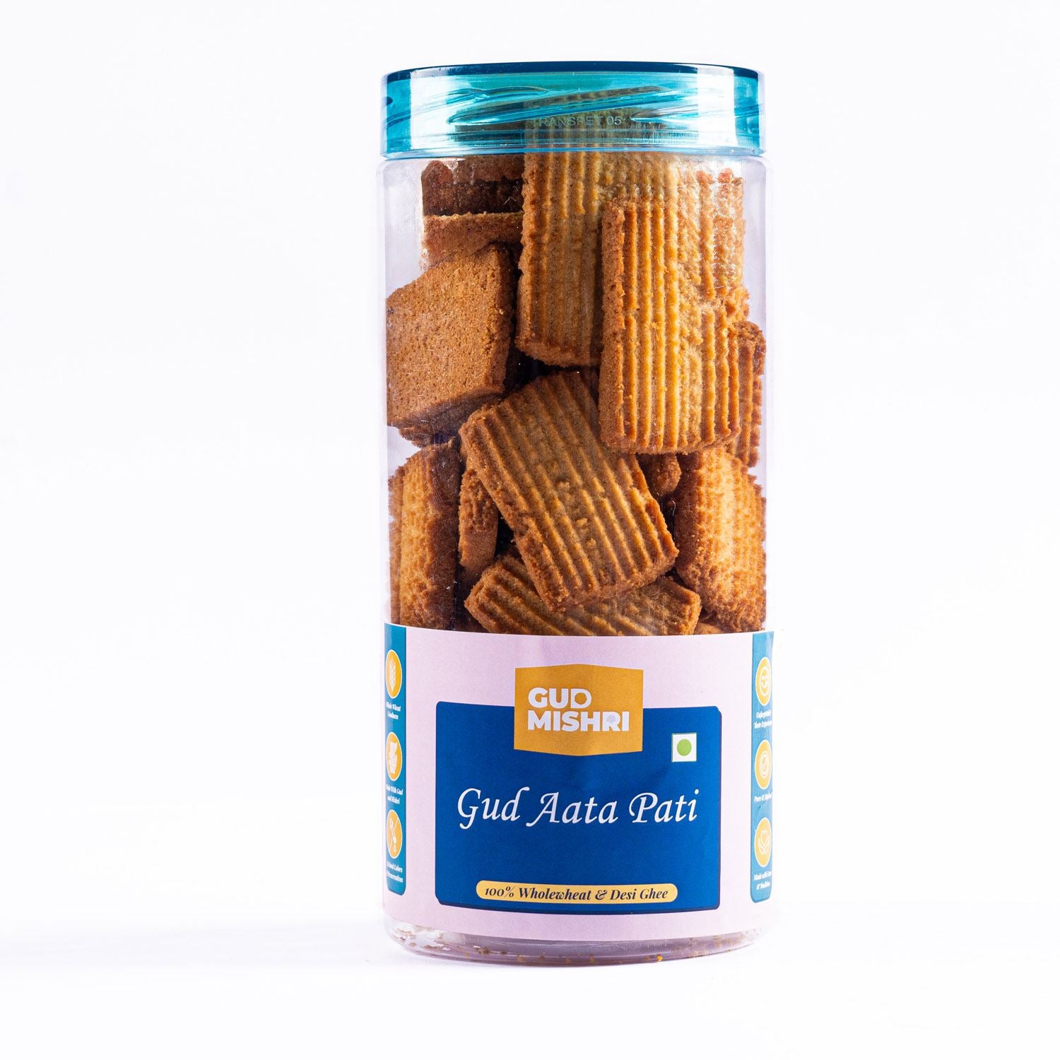 Aata Patti Gud Cookies (175gm) - Gud Mishri