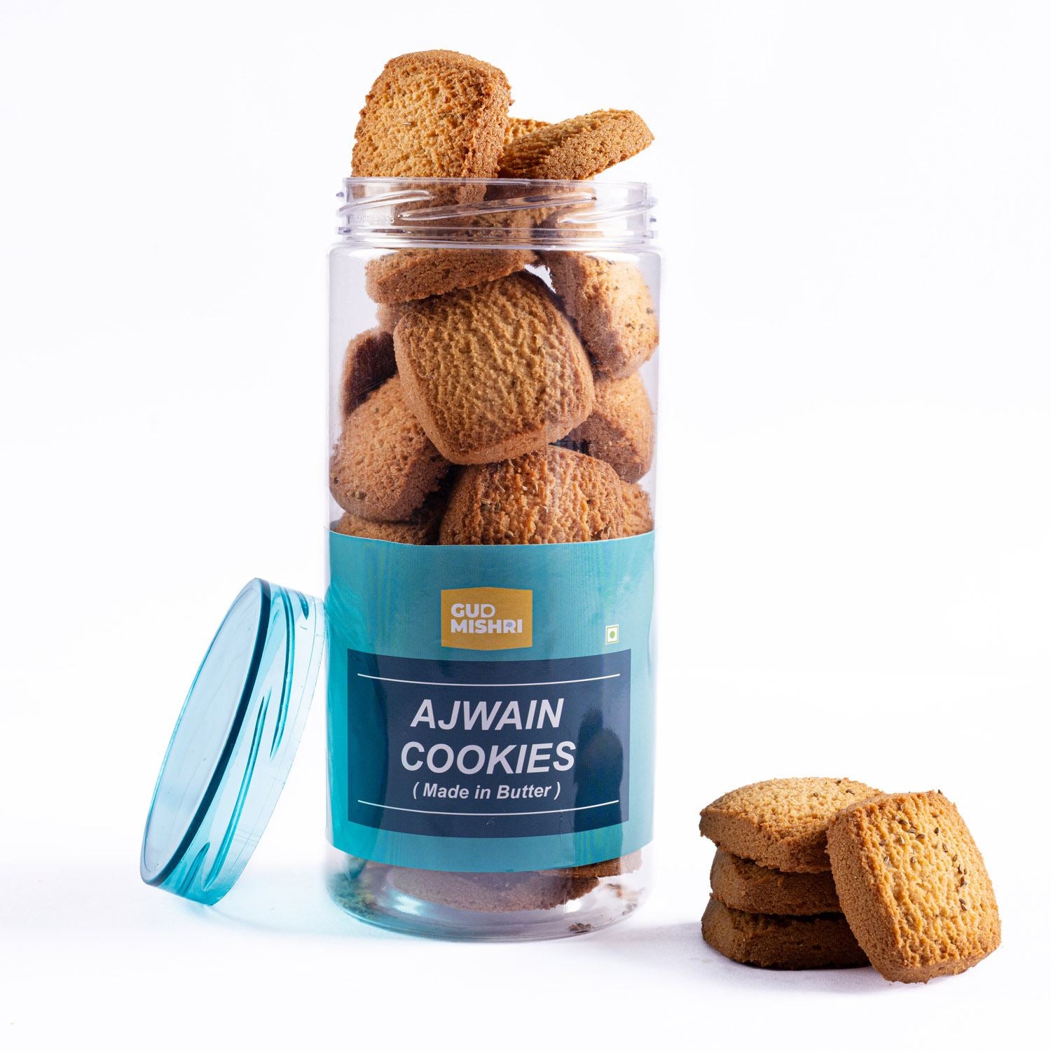 Ajwain Cookies (200gm) - Gud Mishri