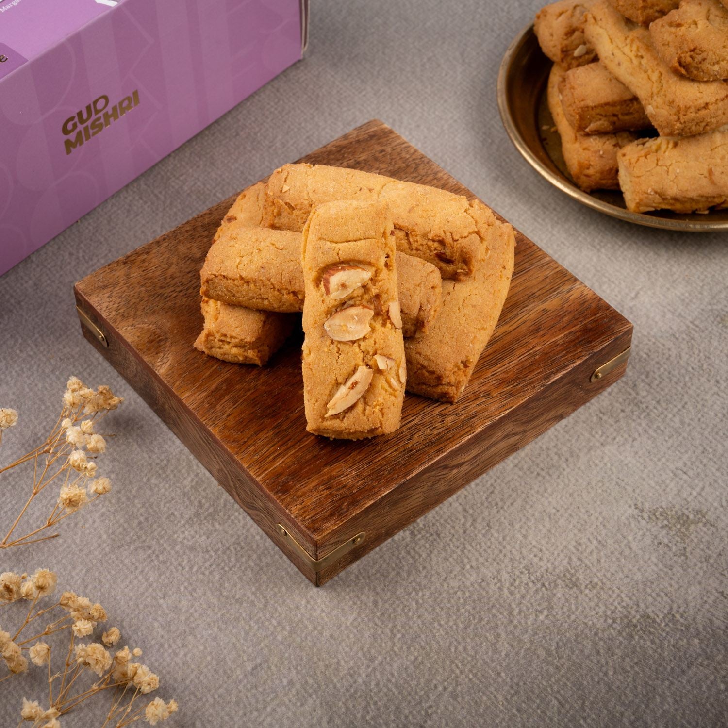 Almond Stick Cookies (200gm) - Gud Mishri
