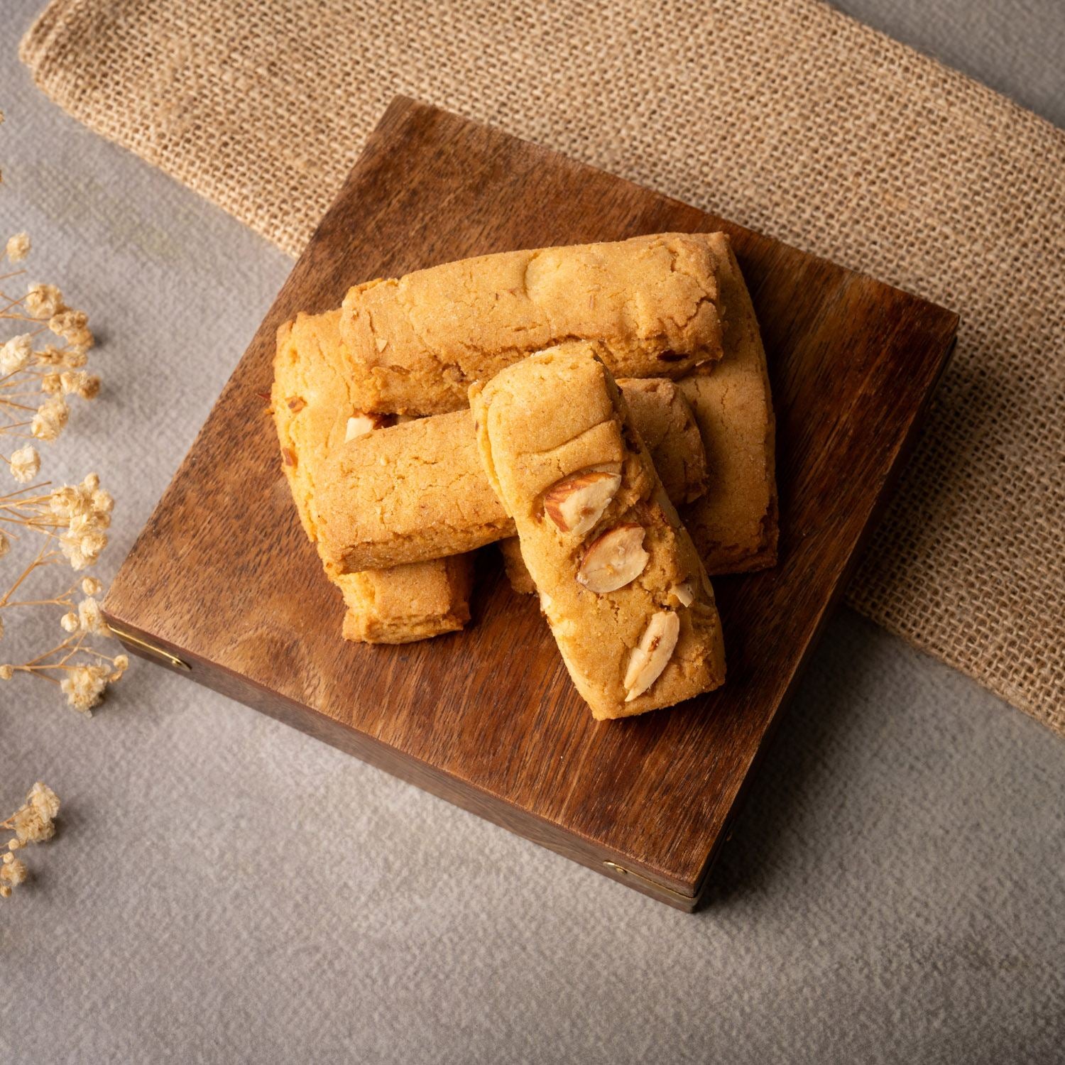 Almond Stick Cookies (200gm) - Gud Mishri
