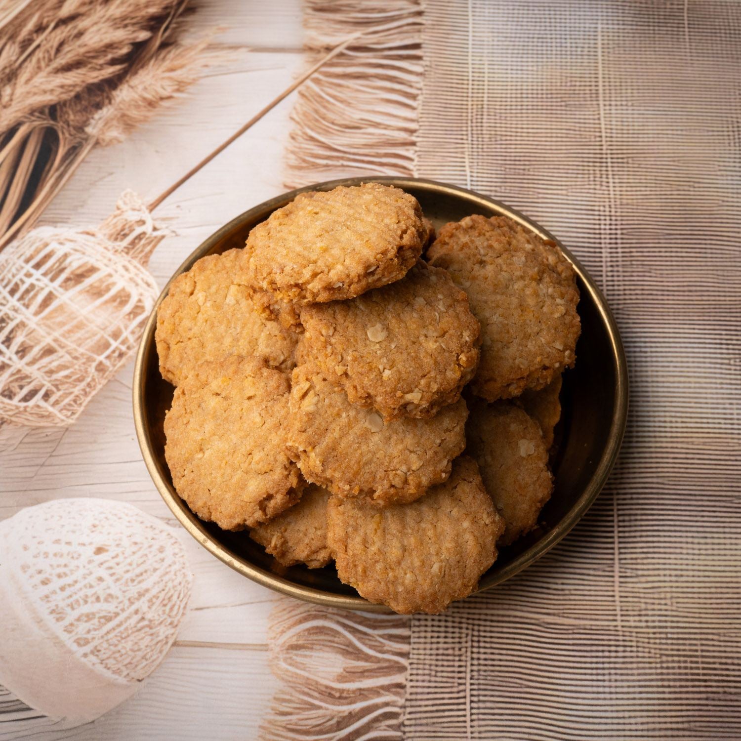 Honey Oats Cookies (175gm) - Gud Mishri