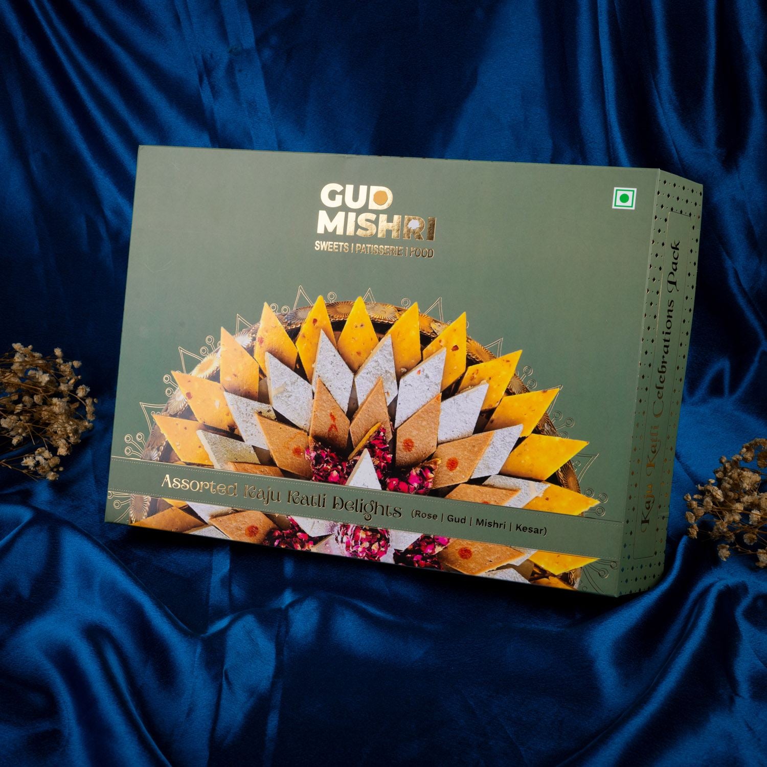 Kaju Katli Celebration Pack (800gm) (Mix Sweet Box) - Gud Mishri