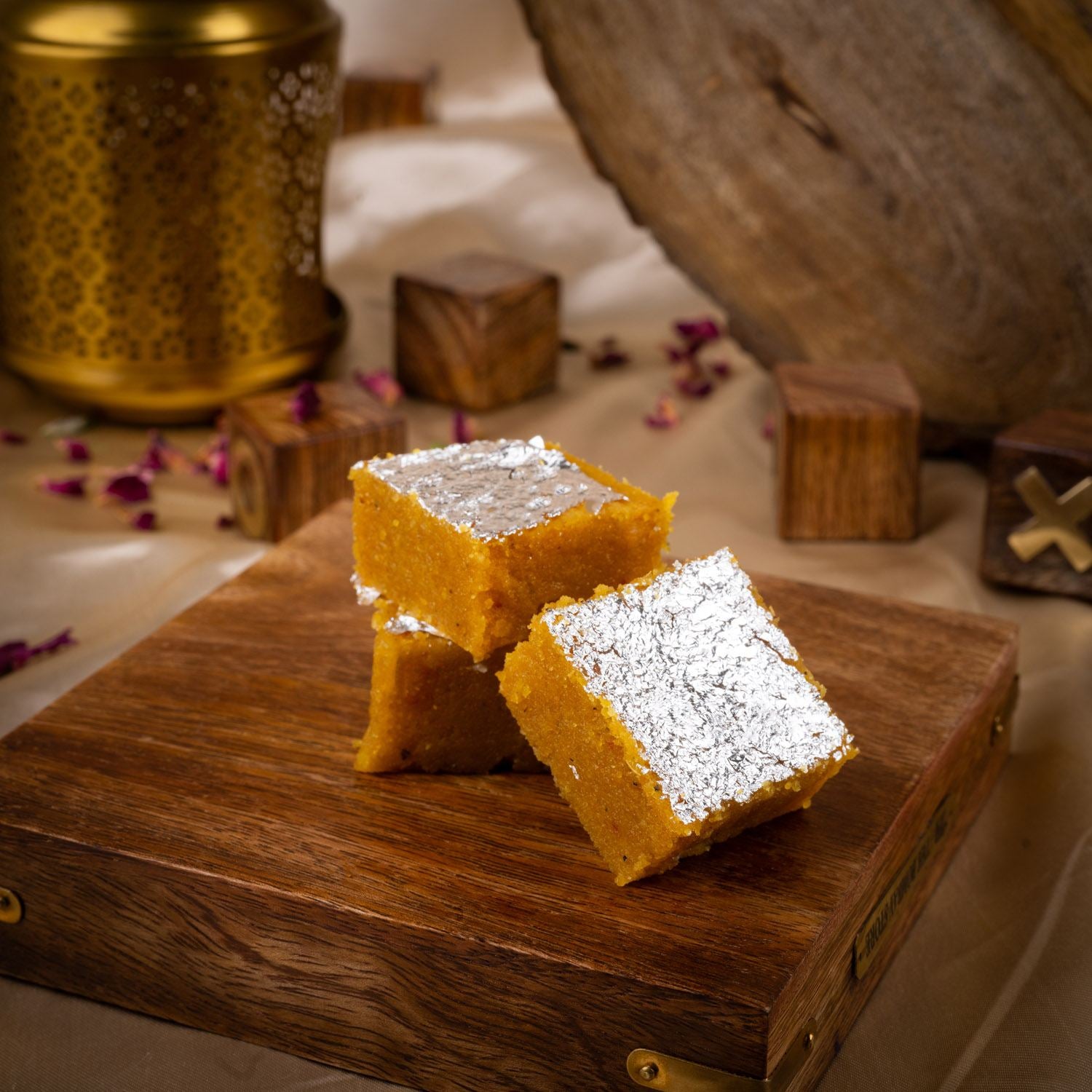 Moong Barfi Mishri - Gud Mishri
