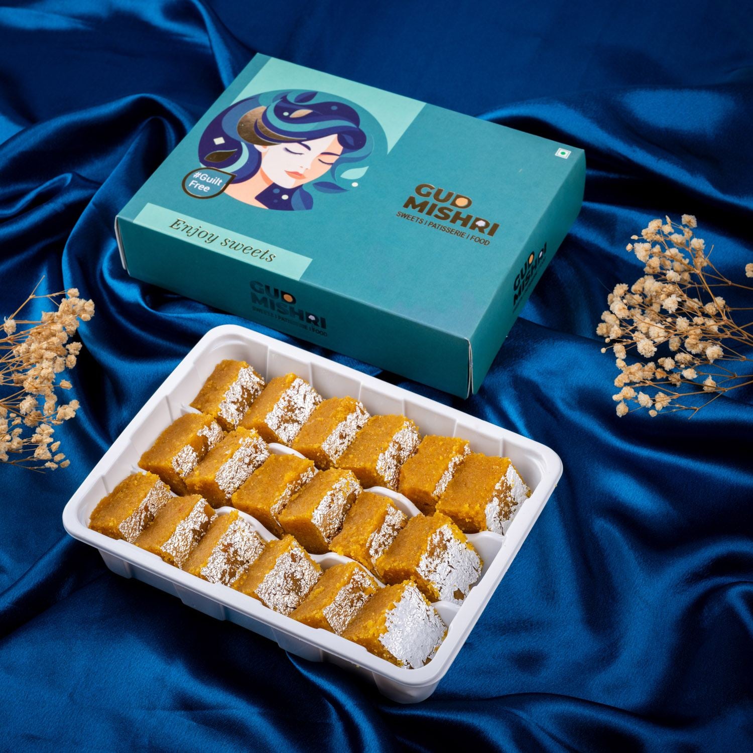 Moong Barfi Mishri - Gud Mishri