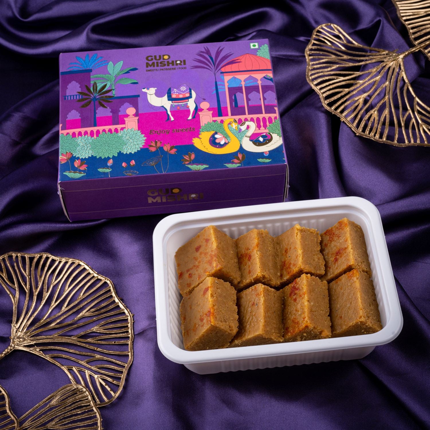 Besan Barfi - Gud Mishri