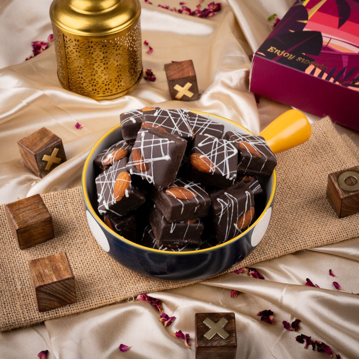 Kaju Choco Pastry Barfi - Gud Mishri