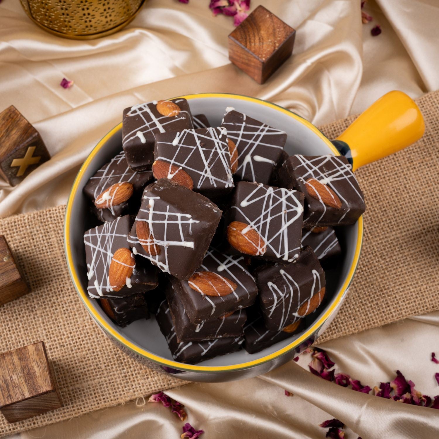 Kaju Choco Pastry Barfi - Gud Mishri
