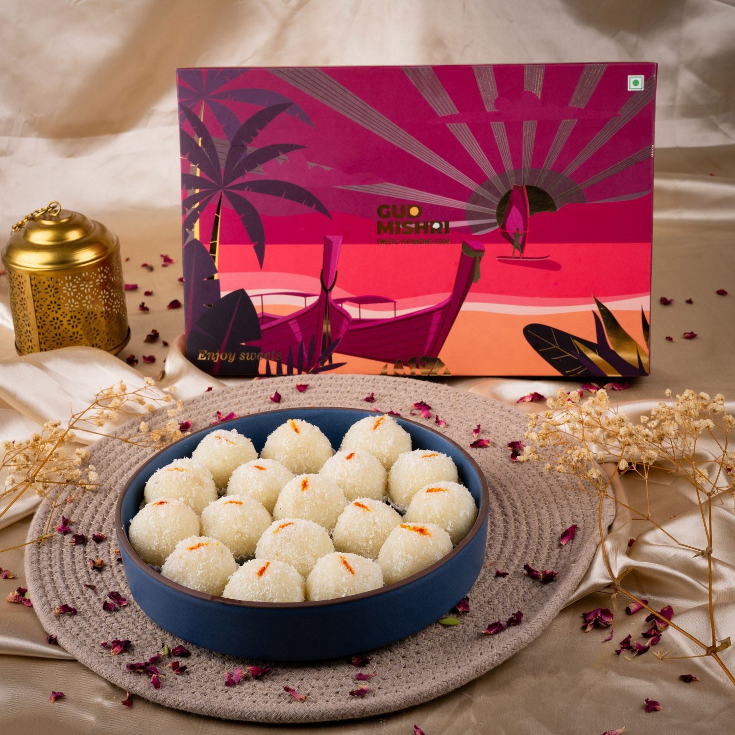 Nariyal Laddu Mishri - Gud Mishri