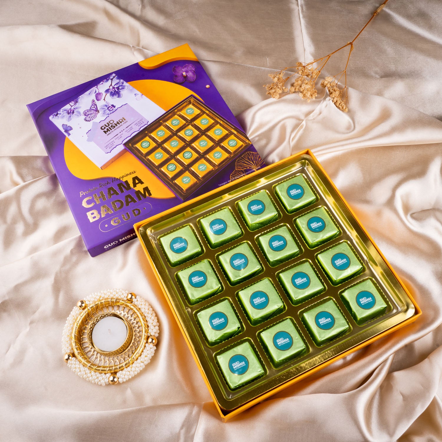 Chana Badam Gud Bite Boxes