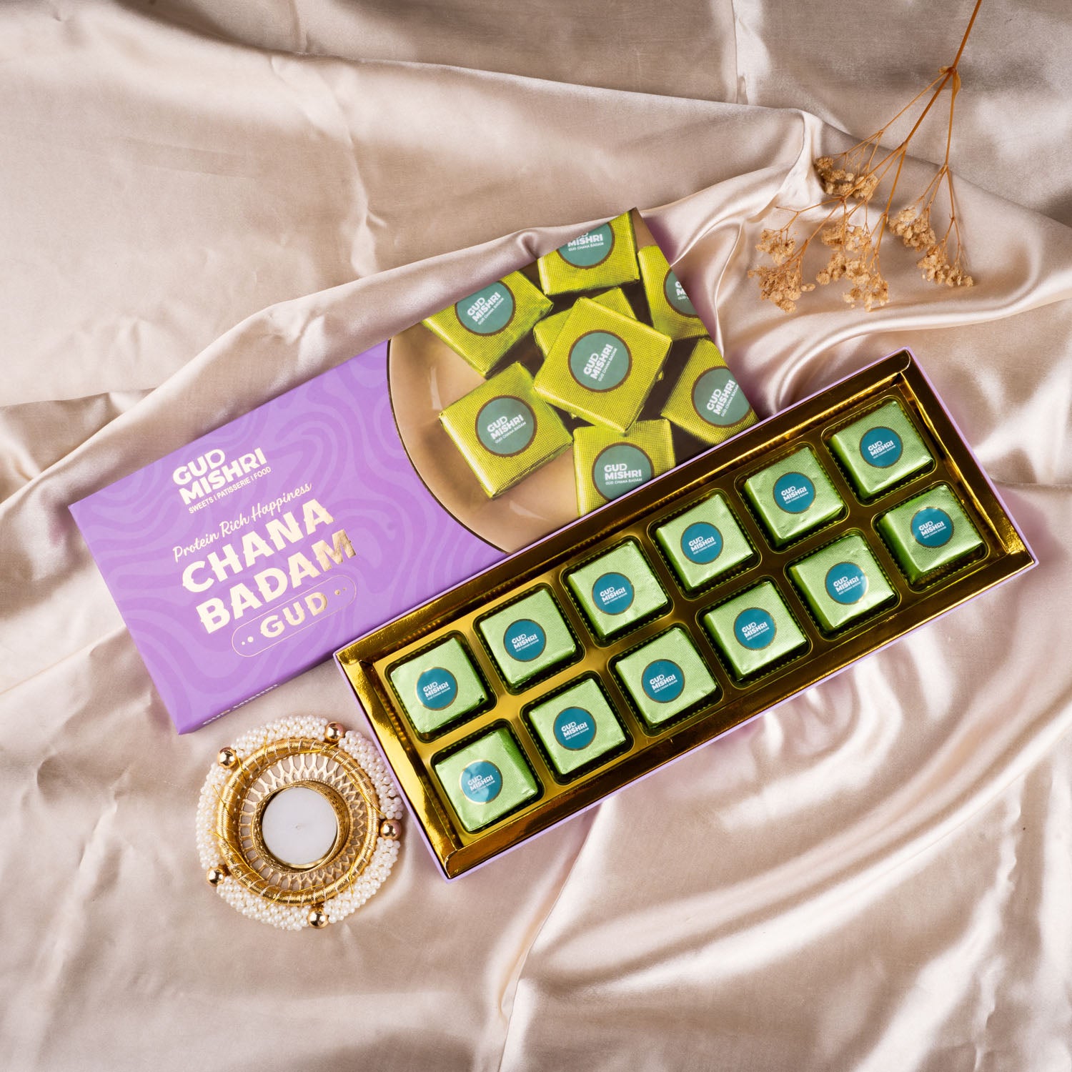 Chana Badam Gud Bite Boxes