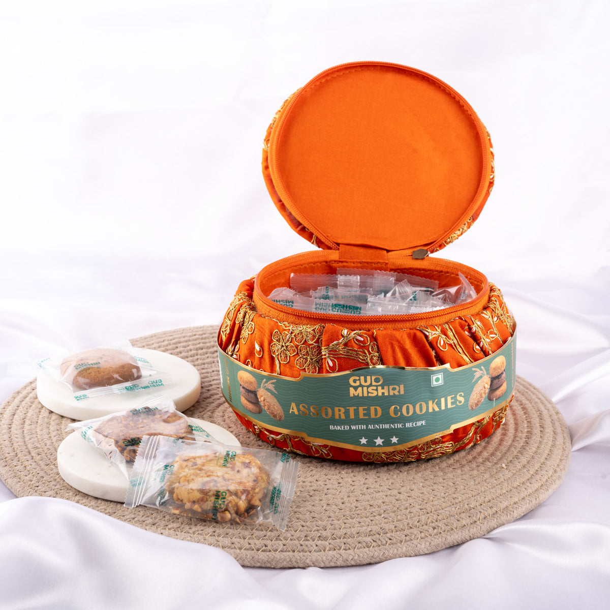 Potli Gift Hamper With Mix Cookies