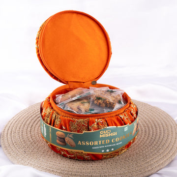 Potli Gift Hamper With Mix Cookies