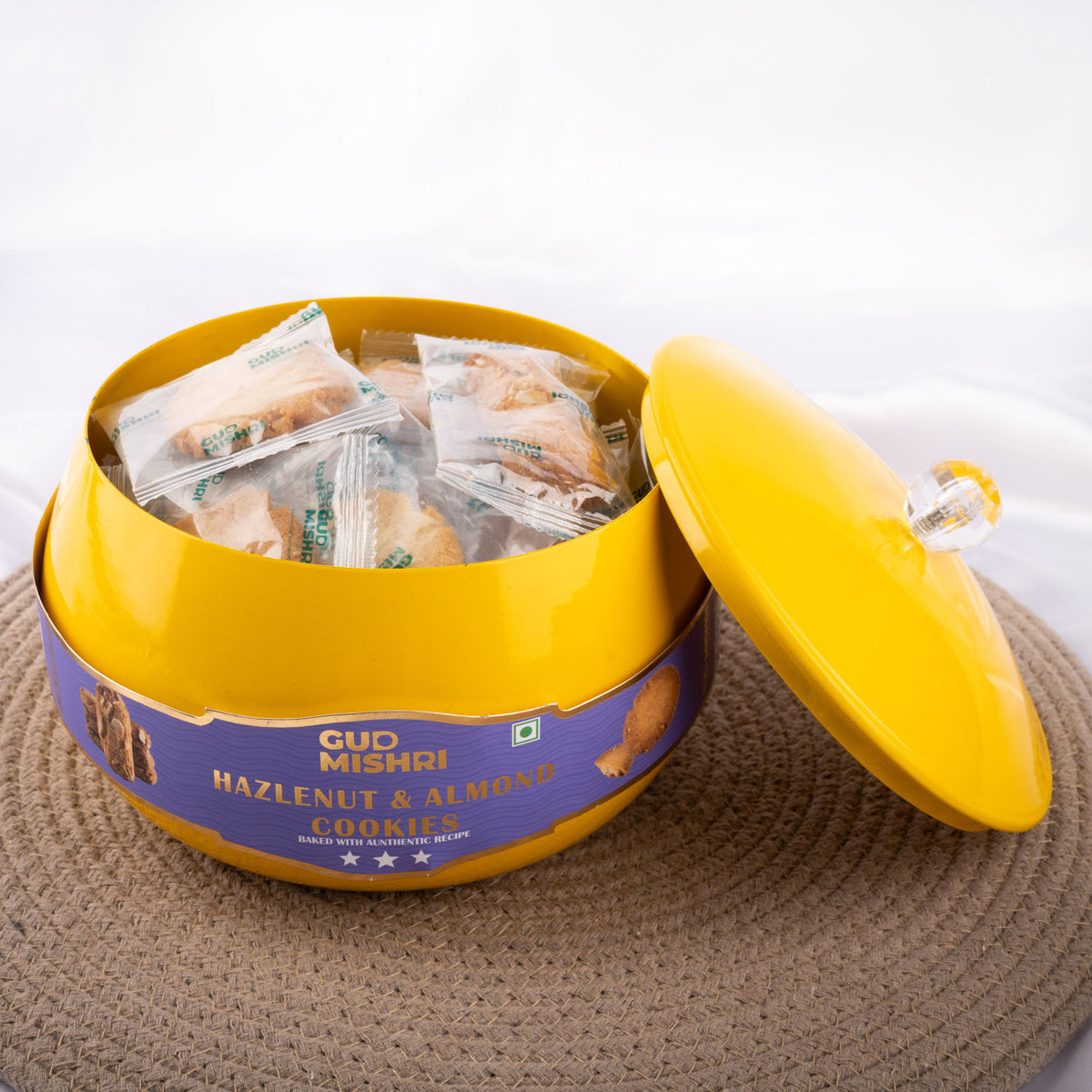 Cookies Gift Hamper in Metal Handi