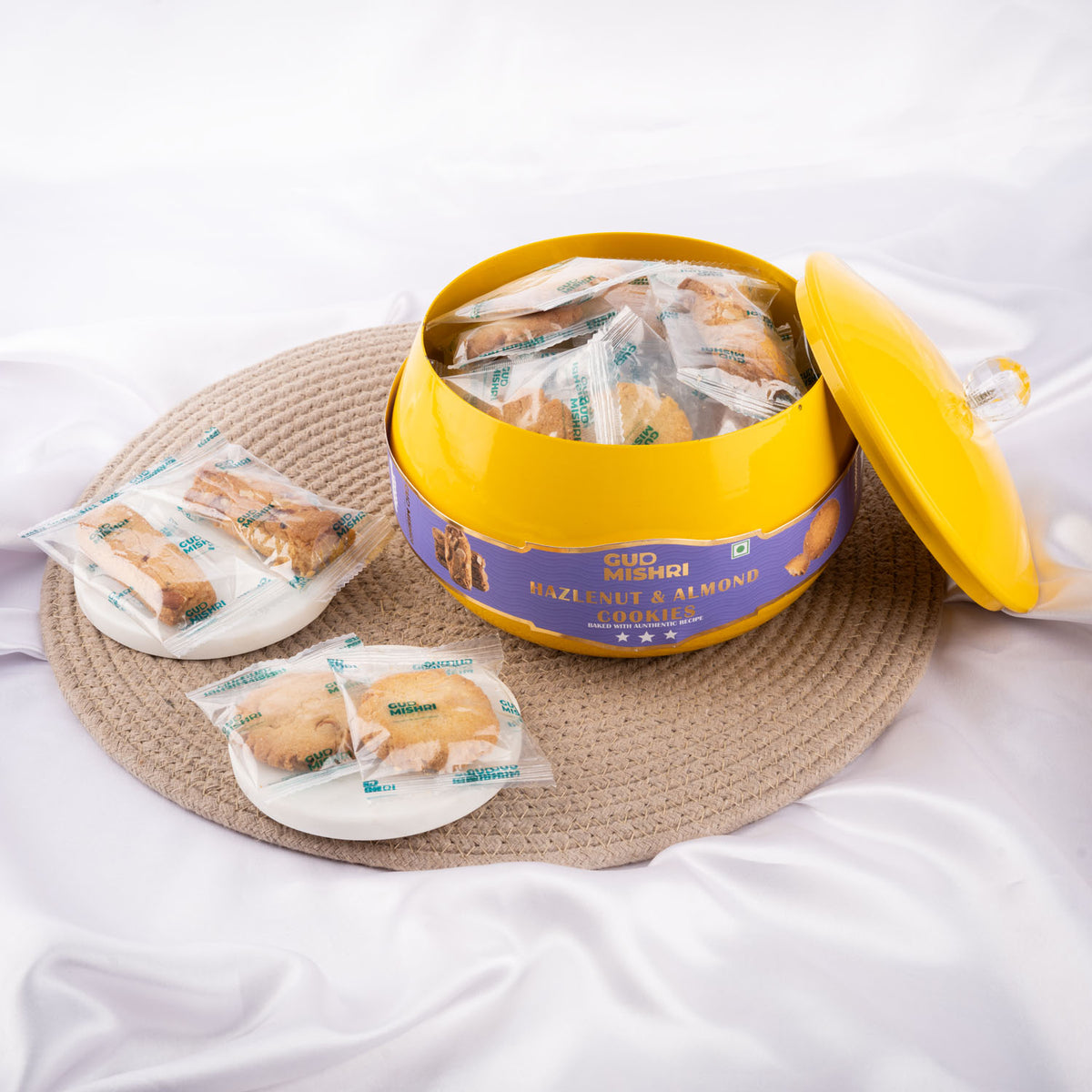 Cookies Gift Hamper in Metal Handi