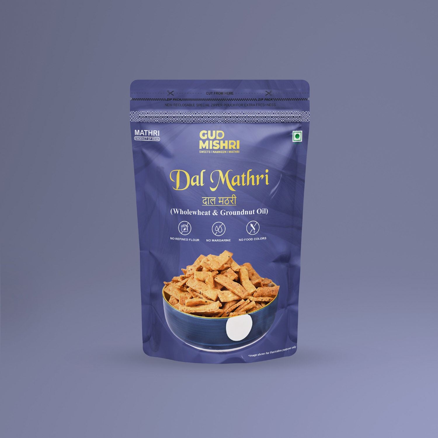 Dal Aata Mathri (400gm) - Gud Mishri