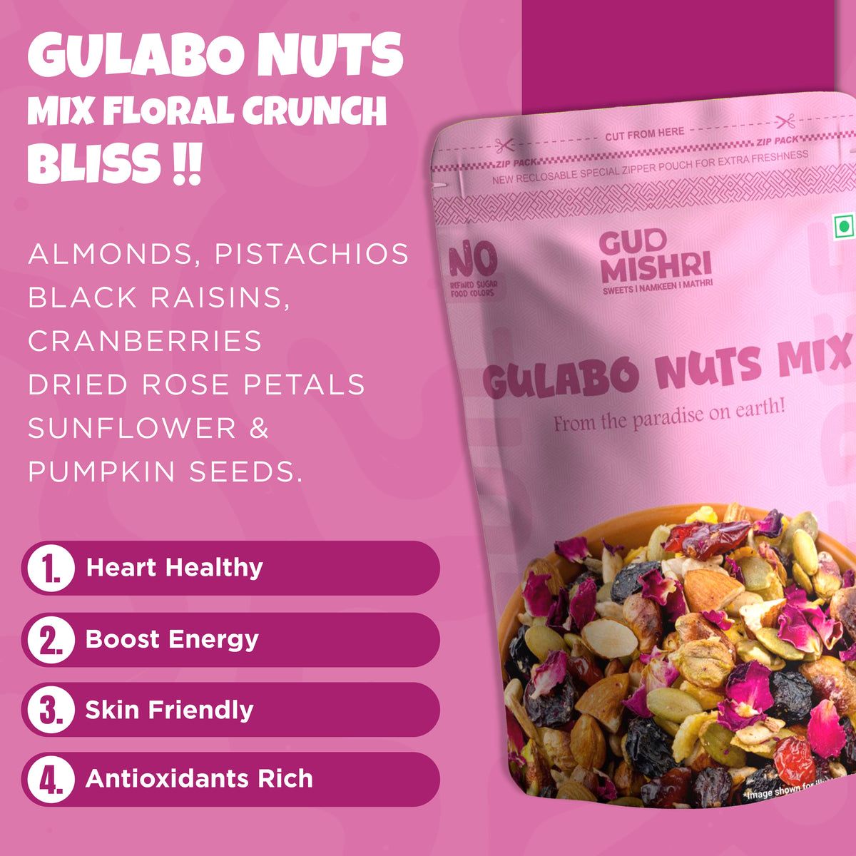 Gulabo Nuts Mix (200gm)