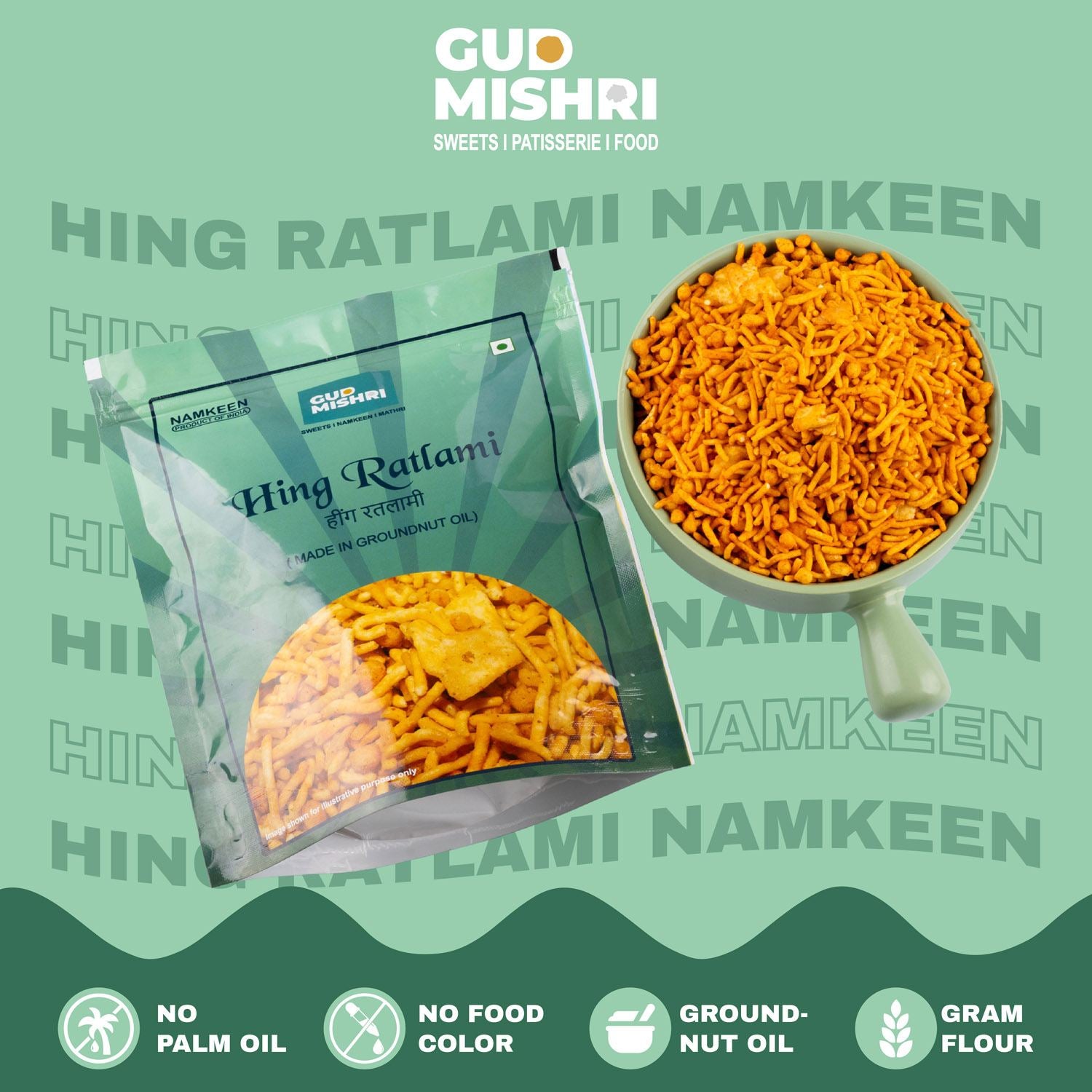 Hing Ratlami (400gm) - Gud Mishri