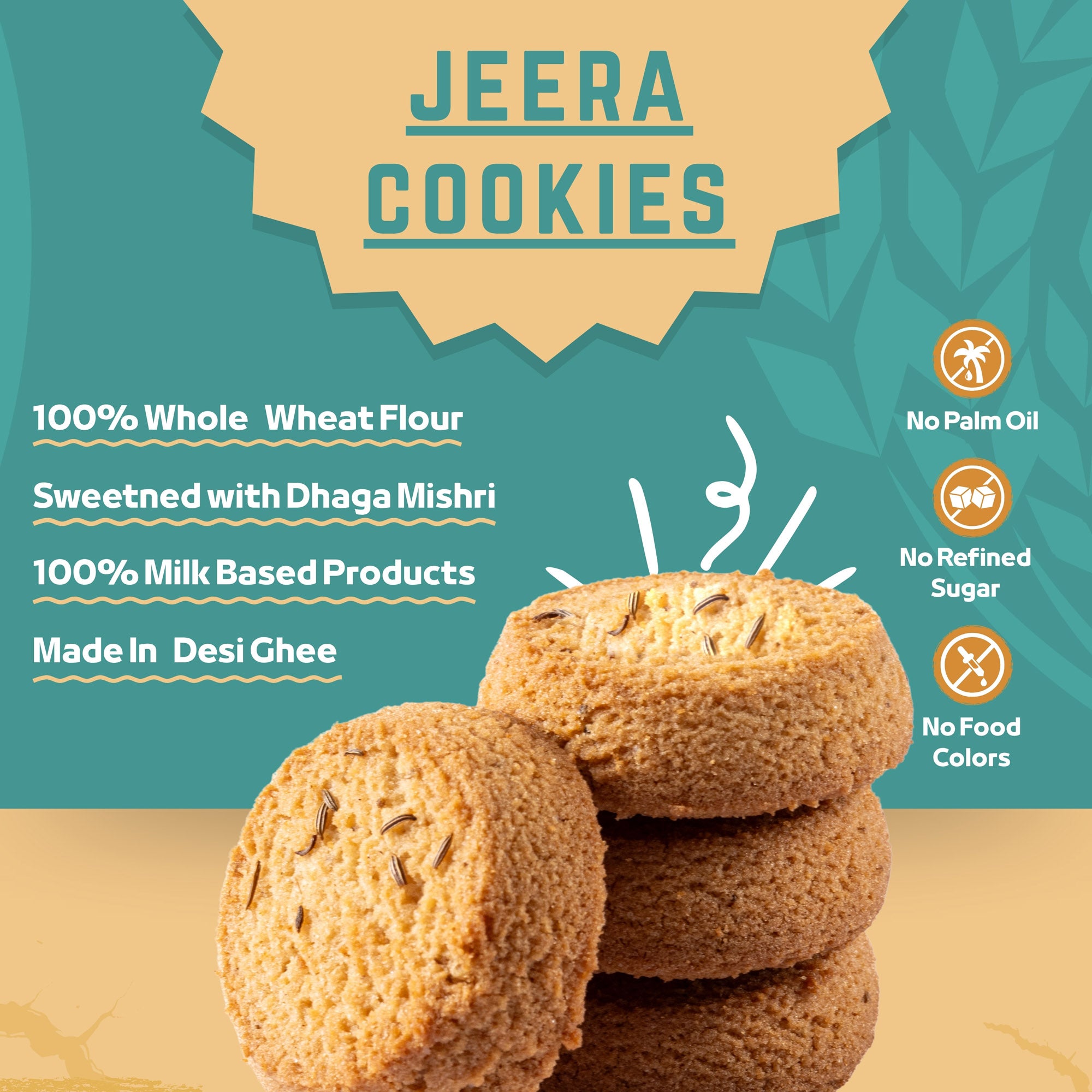Jeera Cookies (200gm) - Gud Mishri