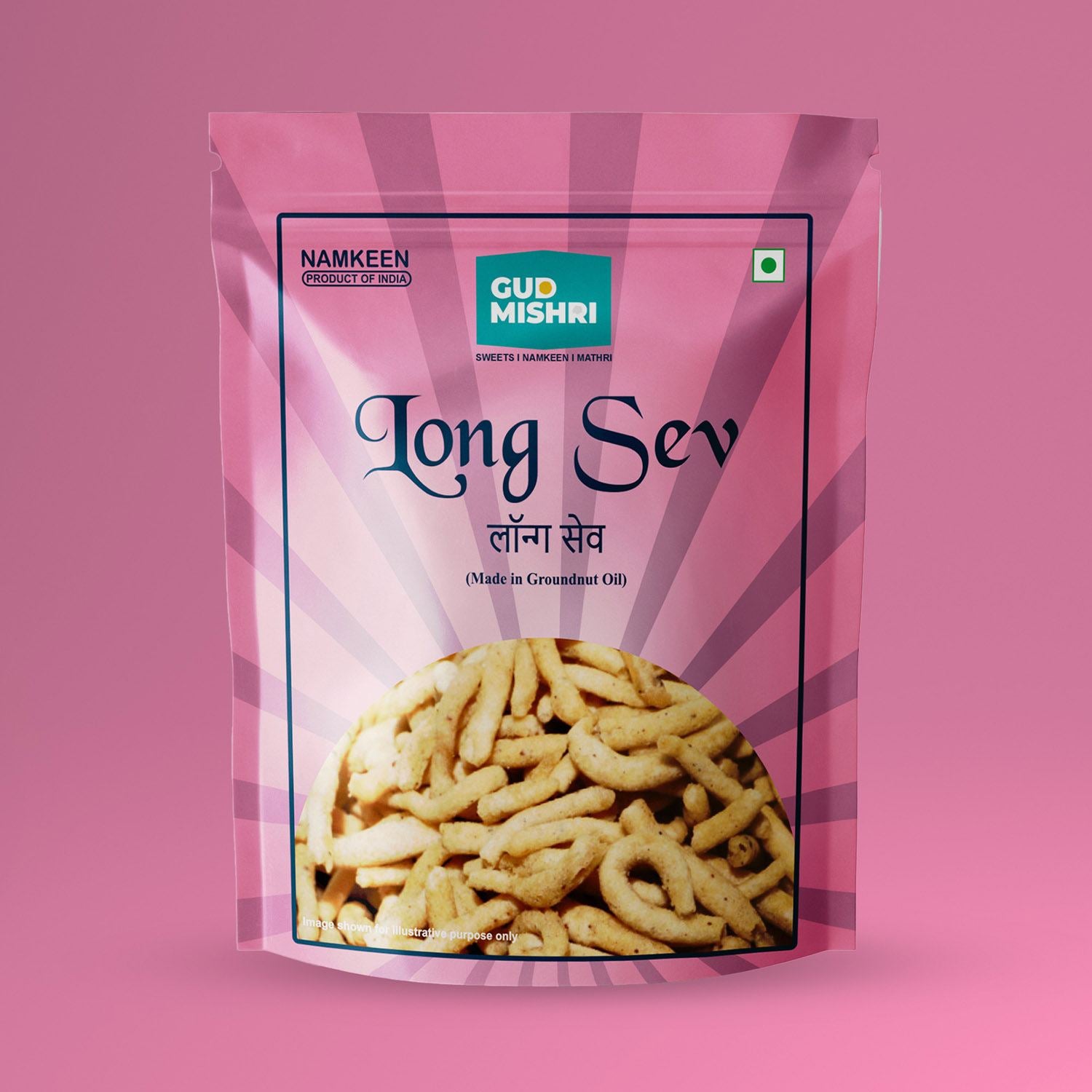 Long Sev (400gm) - Gud Mishri
