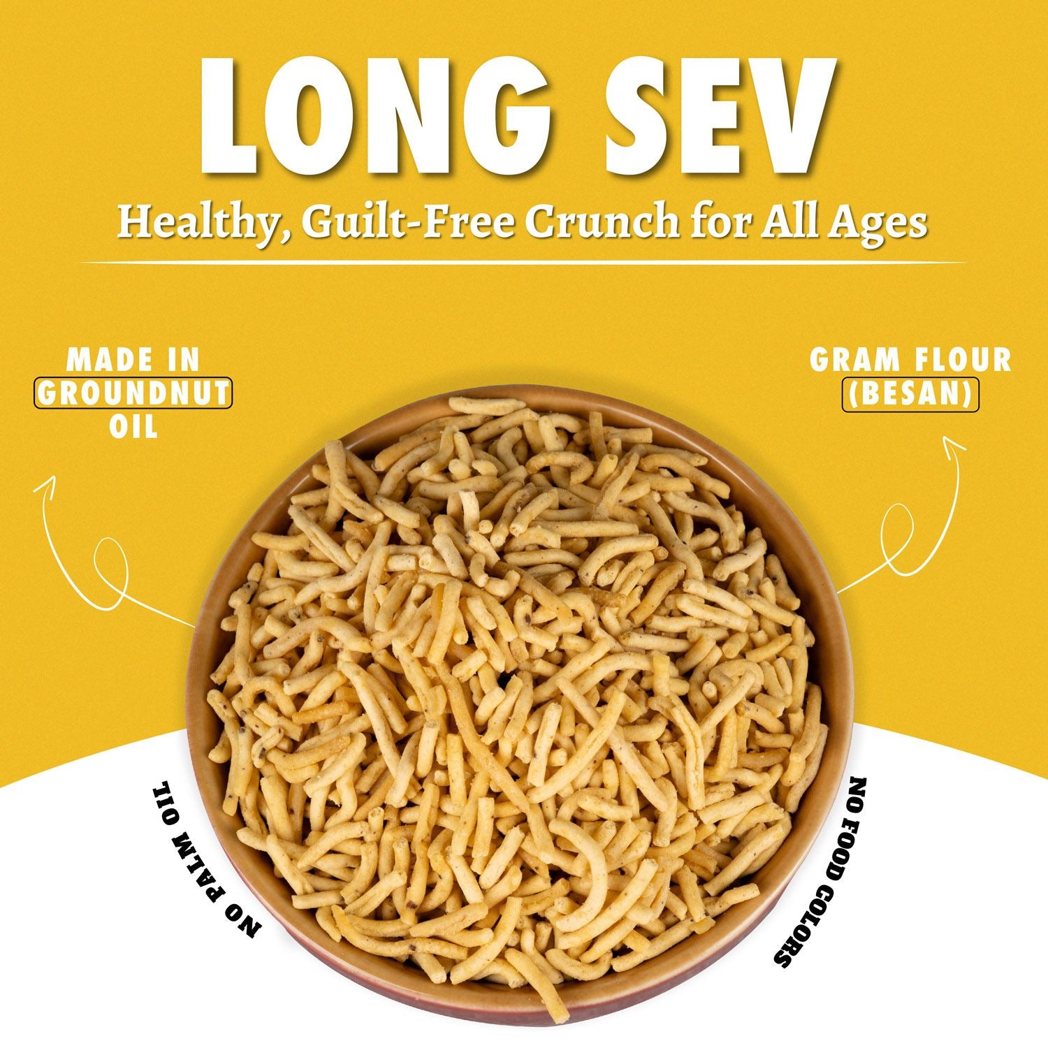 Long Sev (400gm) - Gud Mishri