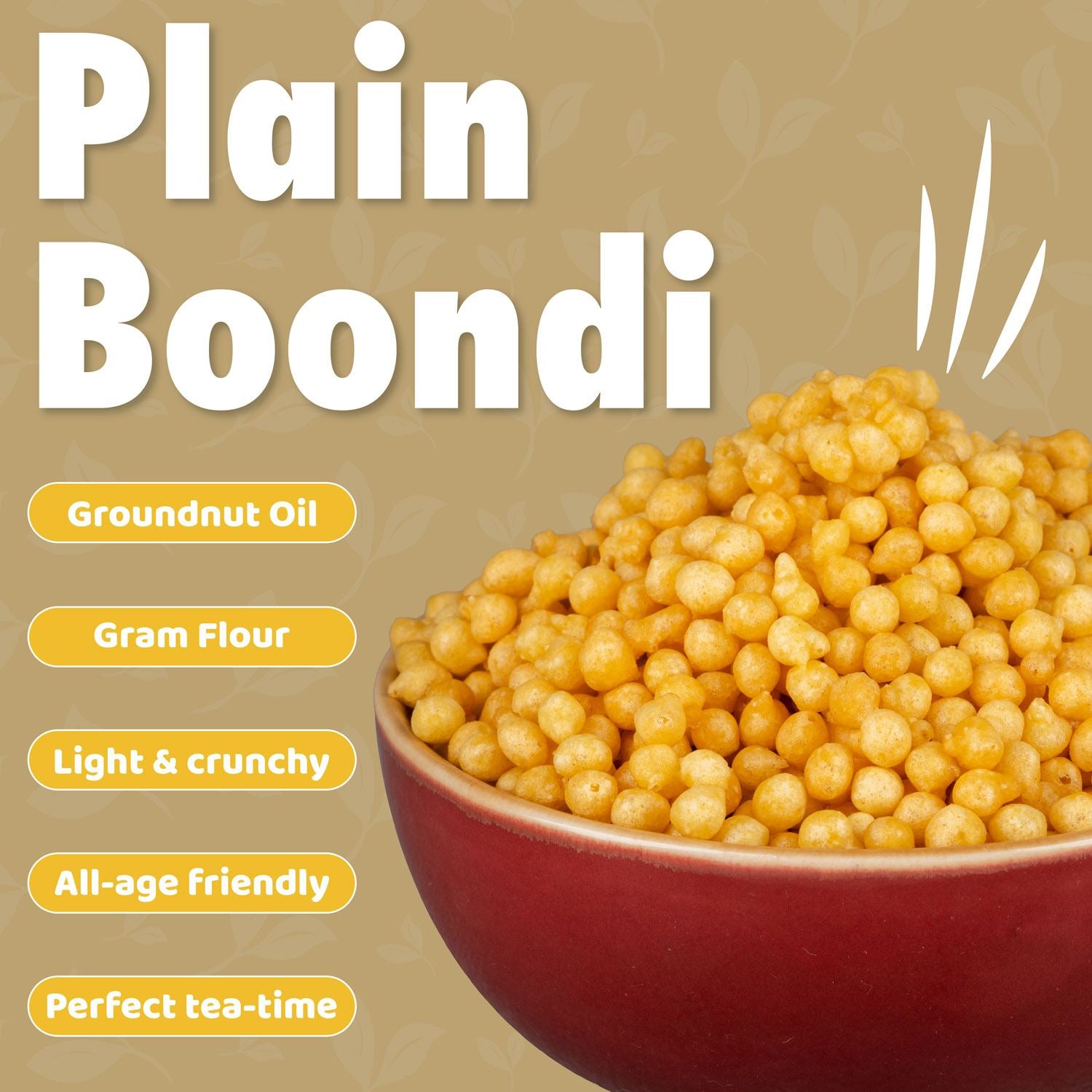 Plain Boondi (350gm) - Gud Mishri