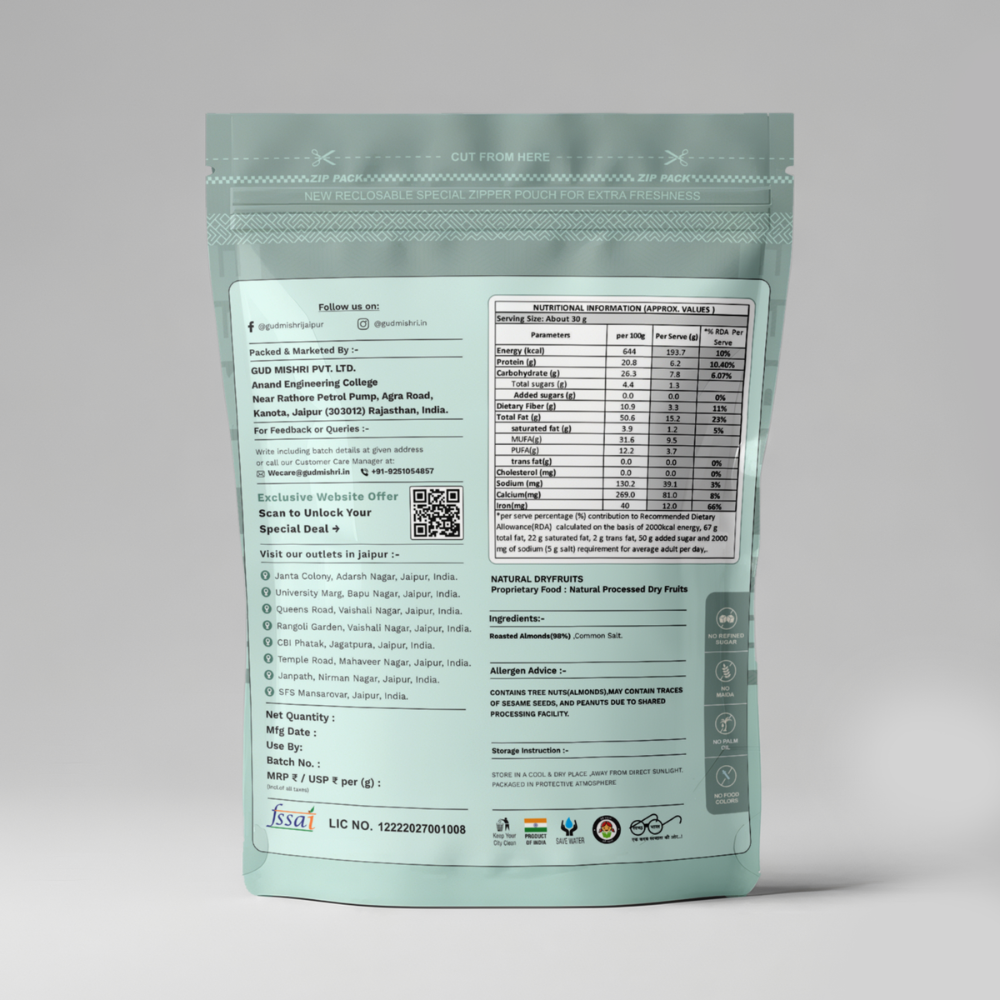 Roasted Almonds (200gm)
