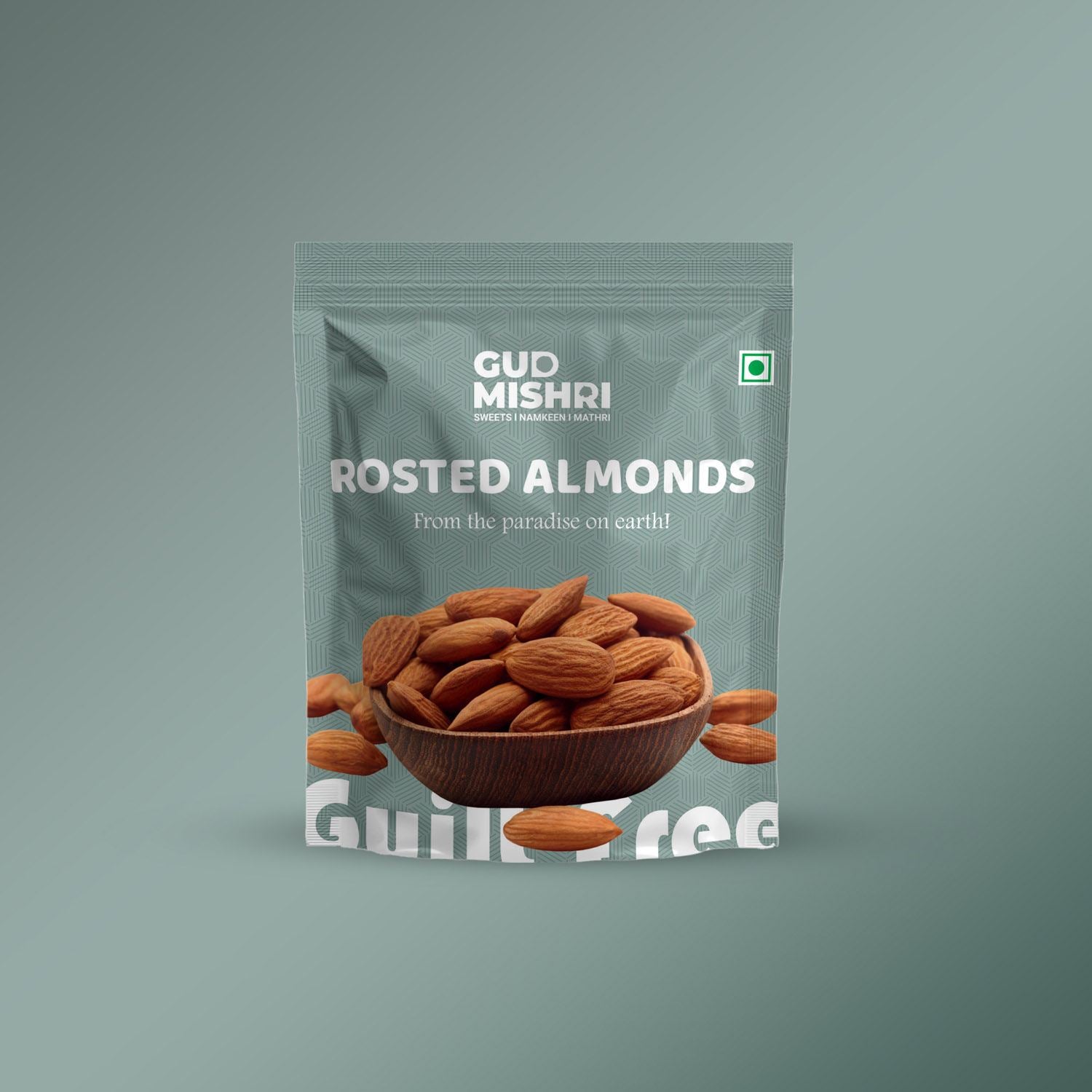 Roasted Almond (70gm) - Gud Mishri