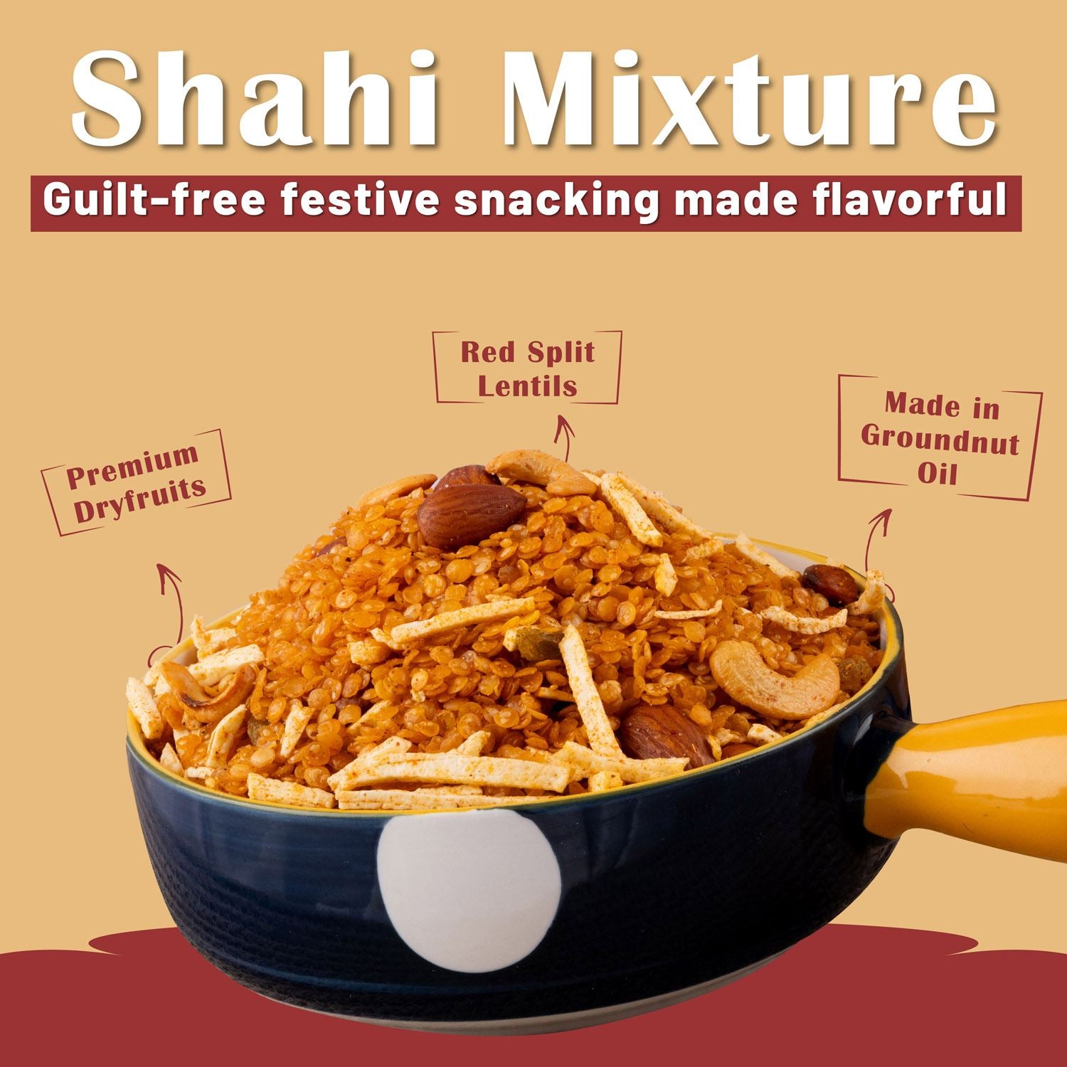 Shahi Mixture Namkeen (400gm) - Gud Mishri
