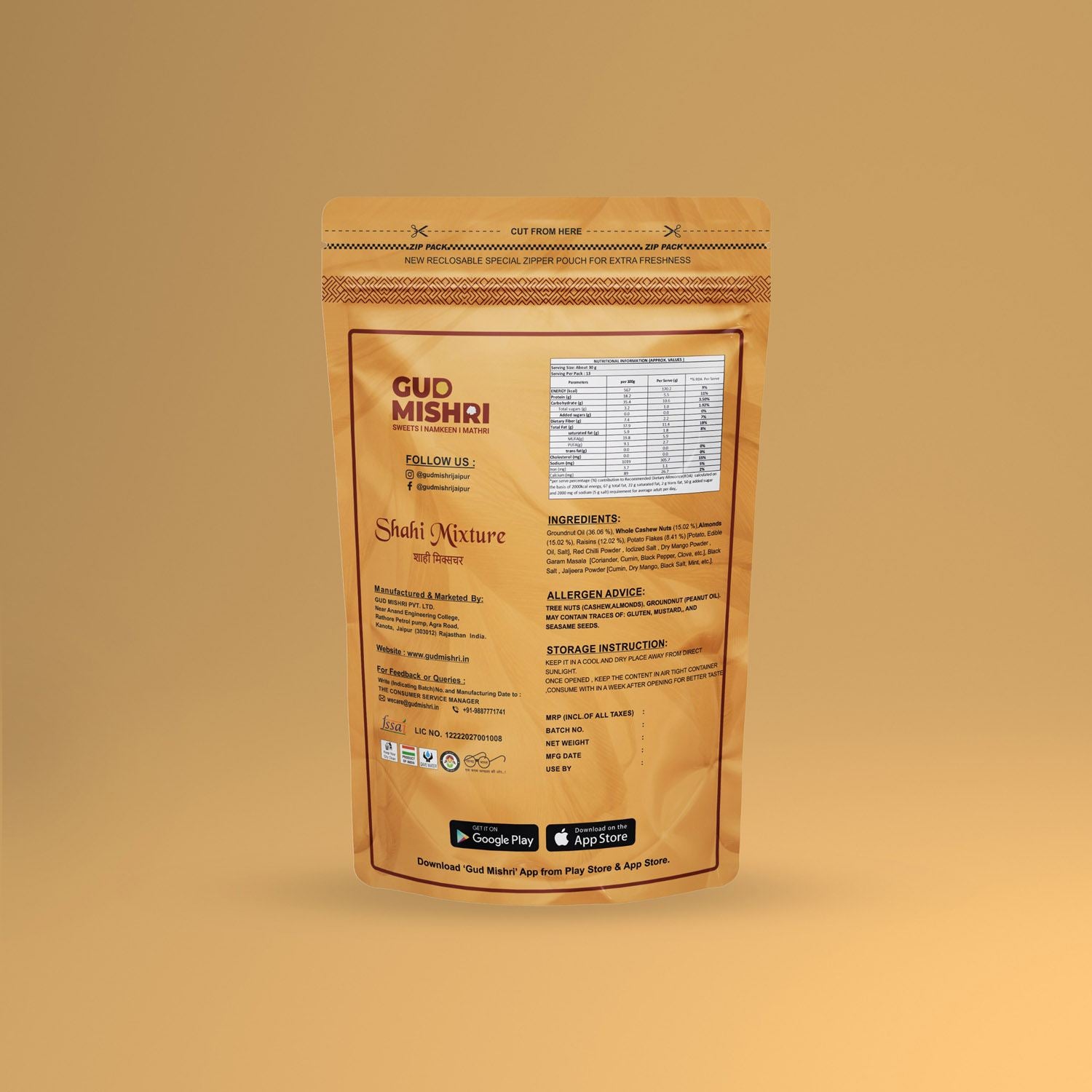 Shahi Mixture Namkeen (400gm) - Gud Mishri