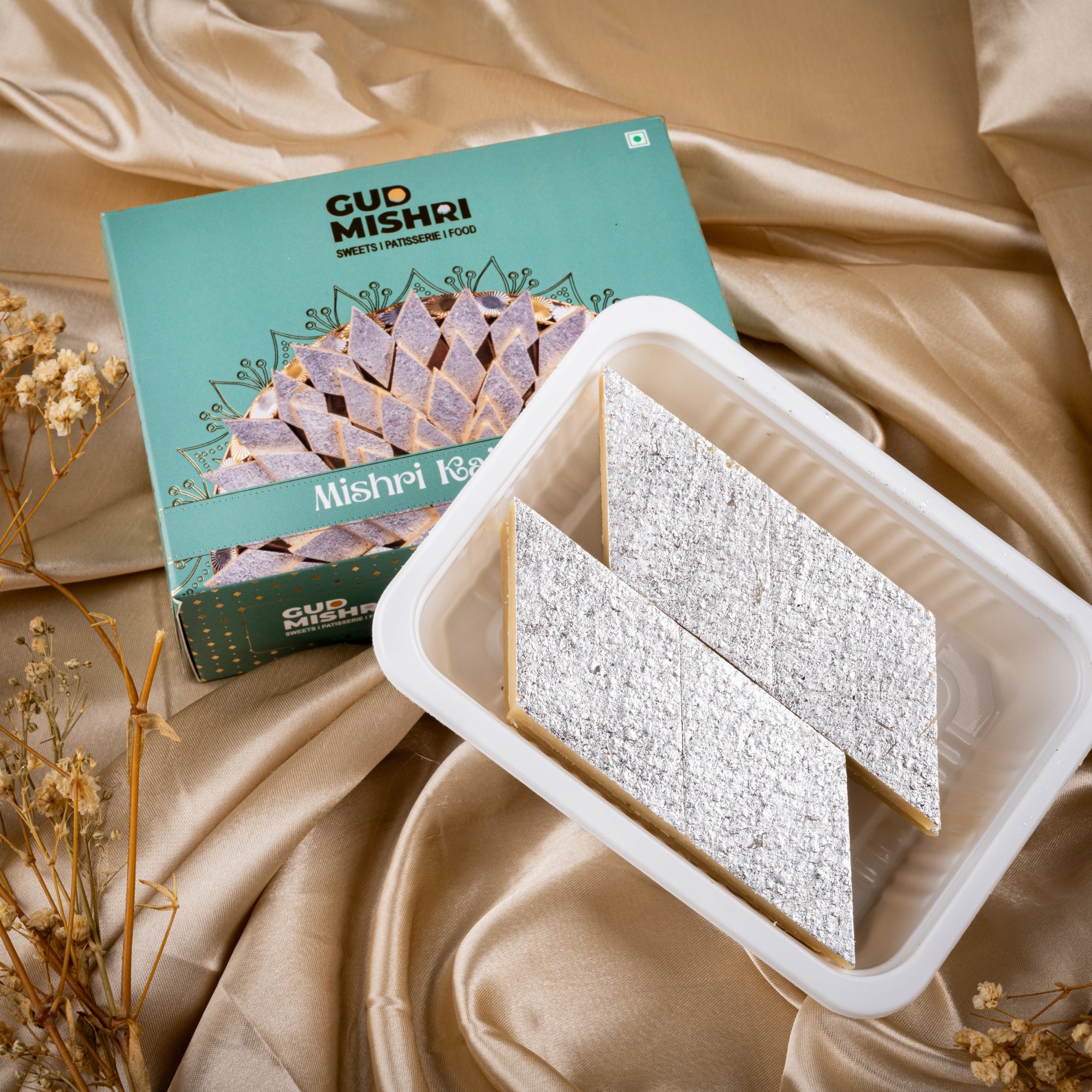 Premium Guilt-Free Gifting Combo | Kaju Katli, Bhujia, Cookies & Chocolate - Gud Mishri