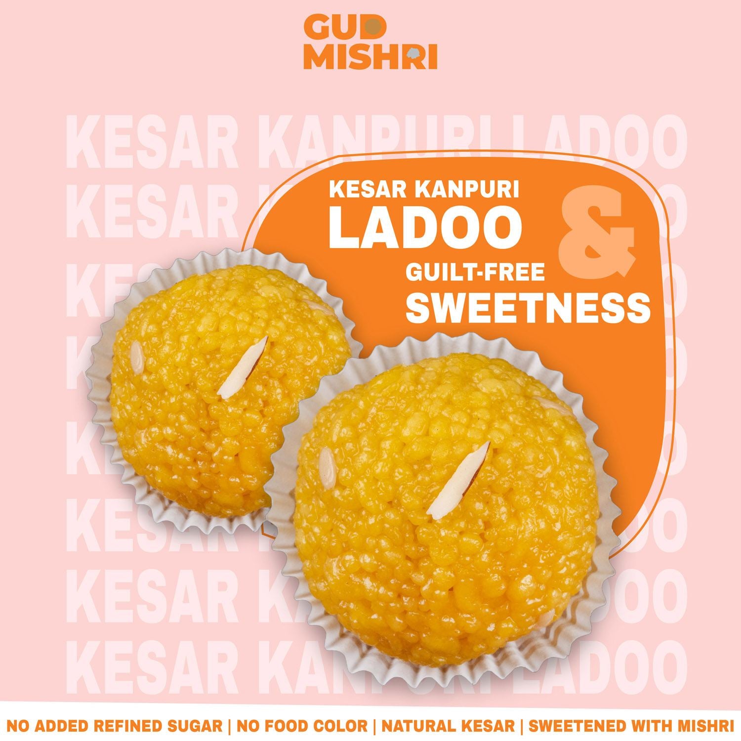 Kesar Kanpuri Laddu - Gud Mishri