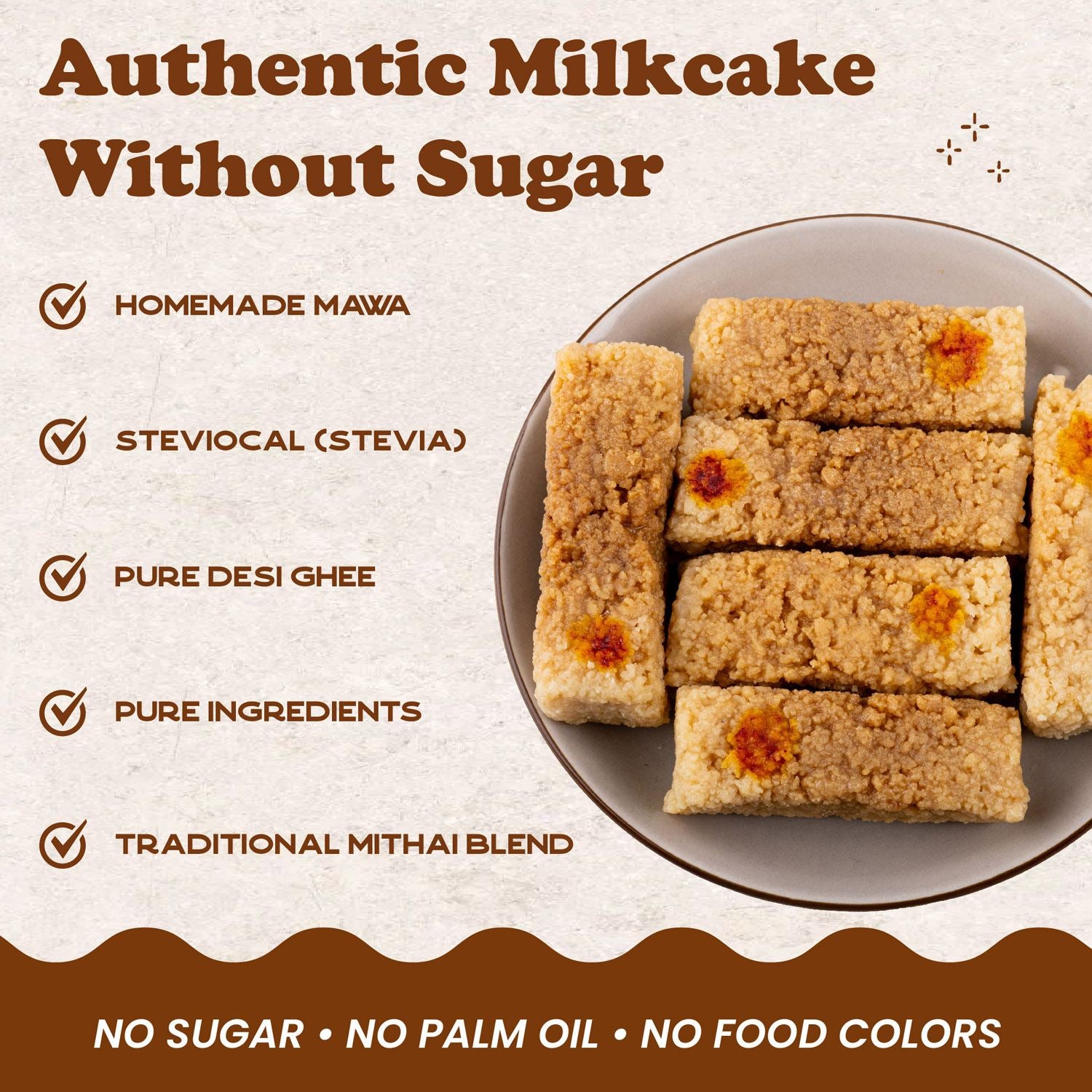 Milk Cake (Sugar-Free) - Gud Mishri