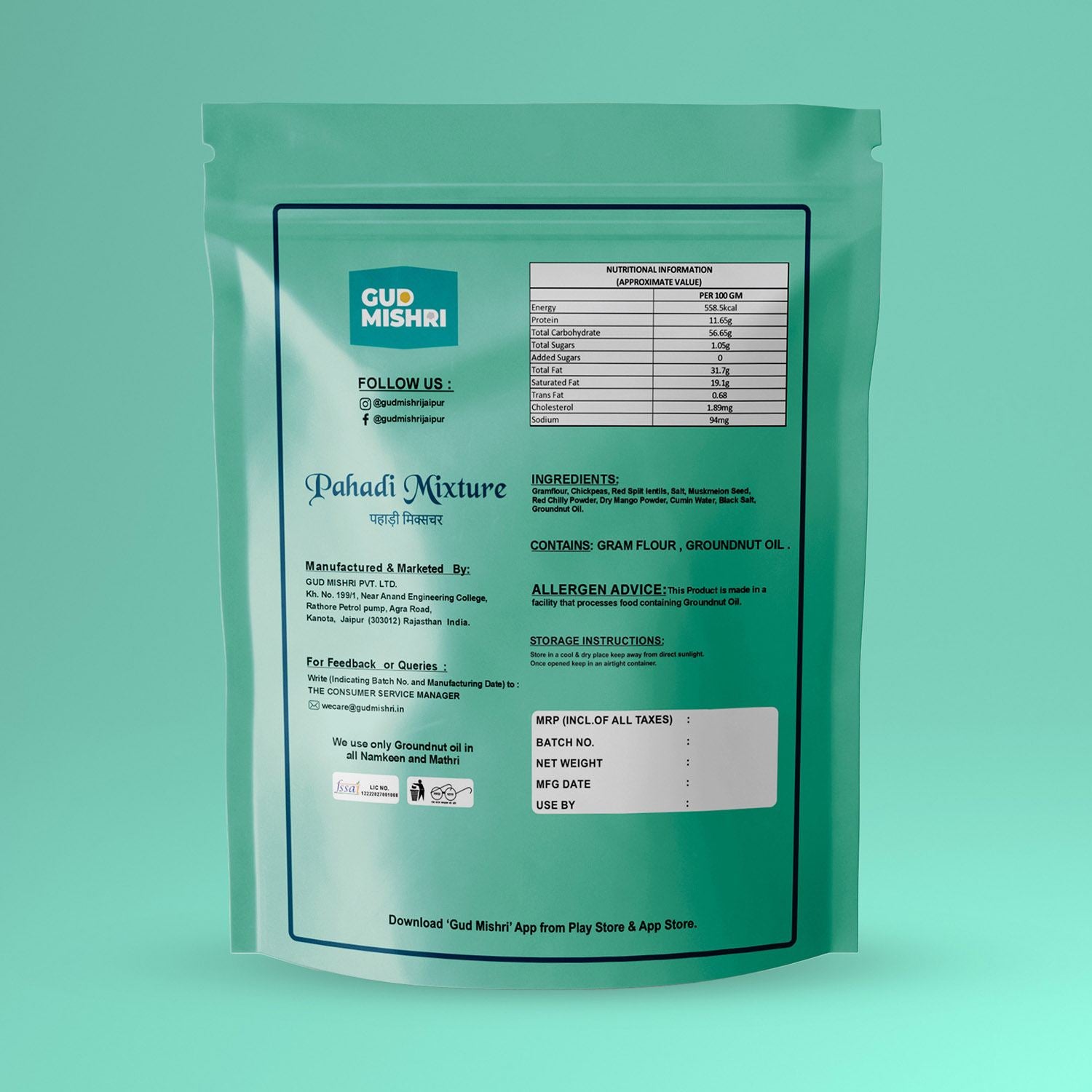 Pahadi Mixture (400gm) - Gud Mishri