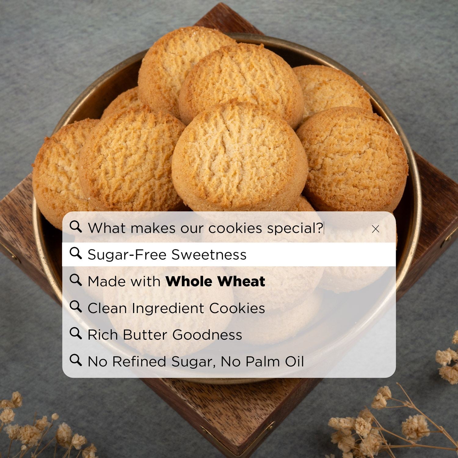 SugarFree Cookies (150gm) - Gud Mishri